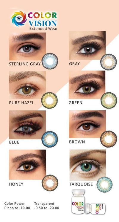 Color Vision - BLUE - 3 Tones Contact Lens